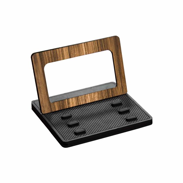 نگهدارنده گوشی موبایل ماهوت مدل MODEL 3_Light Walnut Wood MAHOOT Mobile Phone and Tablet Stand Model 3 Light_Walnut_Wood